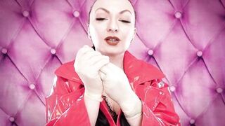 ASMR fetish clip: latex gloves fetish and oil - great soundings and close ups (Arya Grander) POV