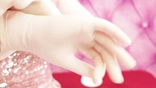 ASMR: double latex gloves clip (Arya Grander) hot close ups - point of view free movie scene nurse gloves