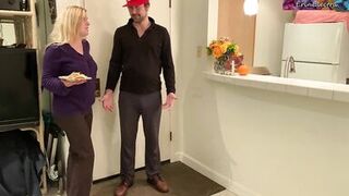 Stepmom welcomes home and pleases stepson
