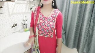 Pizza delivery lad watching inside my personal room door when I was enjoying myself and needed a large dick Hindi sex with