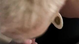 Mother I'd Like To Fuck sucks and jerks off cock for giant Spunk Fountain on her Meatballs, Simultaneous Agonorgasmos!