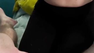 Mother I'd Like To Fuck sucks and jerks off cock for giant Spunk Fountain on her Meatballs, Simultaneous Agonorgasmos!