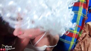 Snow Maiden Masturbate Soaked Snatch and Hard Fuck with Ass Plug