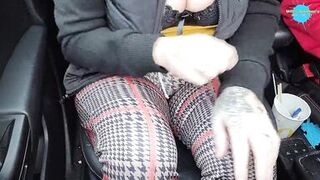 Wife bonks Herself in car as I drive