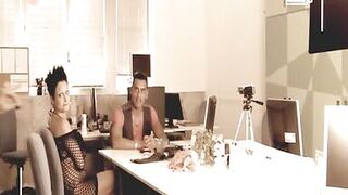 The cast, merely hot slut have sex with non-professional boyz #3