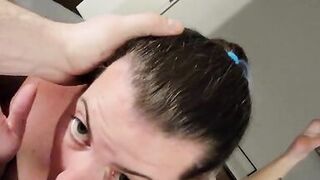 Floozy can't stop engulfing dick