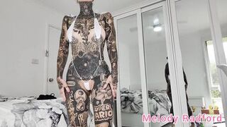 Sheer White and African Purple Micro Bikini Try on Haul Melody Radford - 5 image