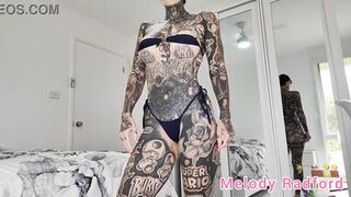 Sheer White and African Purple Micro Bikini Try on Haul Melody Radford - 9 image