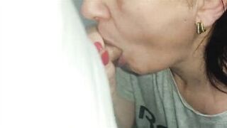 Aged mother I'd like to fuck receives Giant Cum in her Throat after worthy Engulf Cock in the Bath