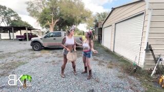 Hawt Mother I'd Like To Fuck StepMom (Kymber Leigh) shows Floozy StepDaughter (Misty Meaner) How this babe sucks dick and rides the neighbour's (Scott Trainor) cock