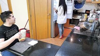 Hawt intimate chef is enticed with a massage