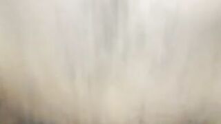 Dark man plays with white bawdy cleft and jism pie