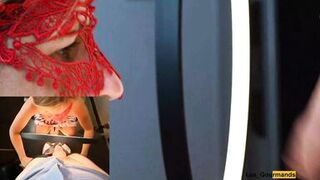 4K - mother I'd like to fuck Bitch masked with lipstick gives oral-service & acquires all the cum on her tongue in close up