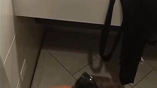 Teasing Him By The Runway and In Public Bath and Lastly Home