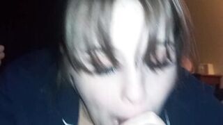 Hot Breasty Mother I'd Like To Fuck Engulfing Large Dick And Swallows Giant Load Of Cum