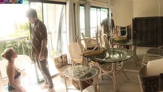 Stepson helps divorced stepmom move in and moves in her