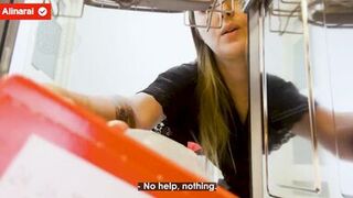 Stepmom got stuck in the dishwasher, I decided to fuck her