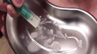 Old German blonde enjoy getting fucked in the office by two dudes