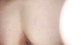 Amateur girlfriend takes a huge dildo