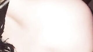 Amateur girlfriend takes a huge dildo