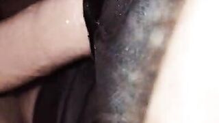 Amateur girlfriend takes a huge dildo