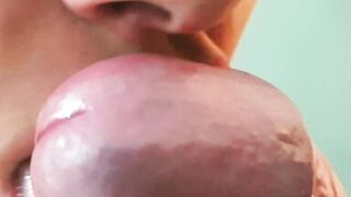 Hard CLOSE UP blowjob real