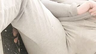 Trying to be quiet, dirty talk and cumming in my clothes