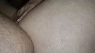 Horny milf with hot pussy enjoys a huge dildo while licking his asshole - extremely hot