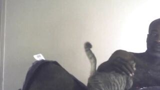 Stroking Black Milf Pussy Raw