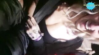 Dirty Husband makes me squirt on the motorway