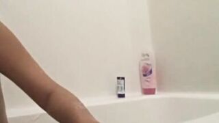 Brunette Beauty In The Bath