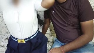 Tuition teacher fucks a girl who comes from outside the village. Hindi Audio.