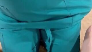 Las Vegas sperm bank nurse does anything to get the sample. Talks me through it and fucks at the end - 2 image