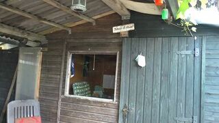 German mature loving taking it outdoor on a daily sun #5