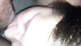 White girl gives the best head ever (cum in mouth)