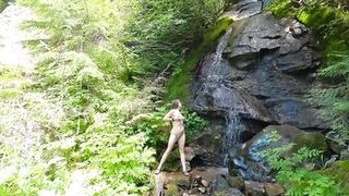 Lonpussy, Out and about in the Cascades again. Heavy Nipples and Giant Pussy.