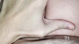 I creampie her sweet, tight pussy after a vaping session.