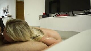 Swinger Wife's Hard Body Shaking Sybian Ride & Husbands Cum Eating at the end - 15 image