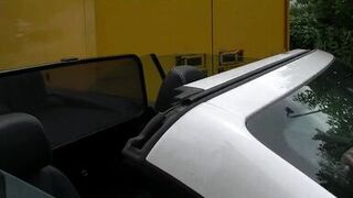 German drivers allows only sexy sluty girls to take the sit