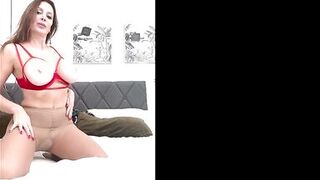 Cell Phone Video Of Big Tittied Milf Getting Fucked In Her Sheer Pantyhose - 3 image