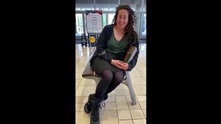 Playing in Public with a Lovense Lush Remote Control Sex Toy - 1 image