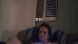 Little by little I take off my mini dress and panties while smoking and playing Fortnite