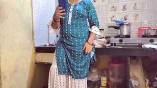 Indian stepsister got caught while video call with her bf