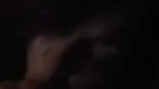 Amateur milf giving blowjob to side piece