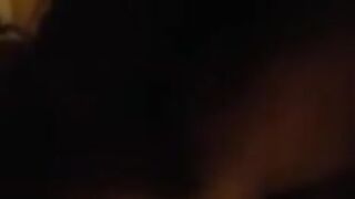 Amateur milf giving blowjob to side piece