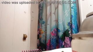 Caught mom taking a shower