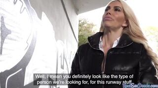 POV fucked big titted blonde MILF doggy styled in pussy - 2 image