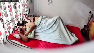 mexican couple in bed