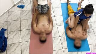 Couples Massage with Happy Ending Girlfriend exchange between Friends who changed their partners