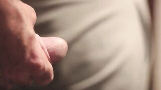 Sharing hotel room with coworker. He masturbates with the door open to tease me.